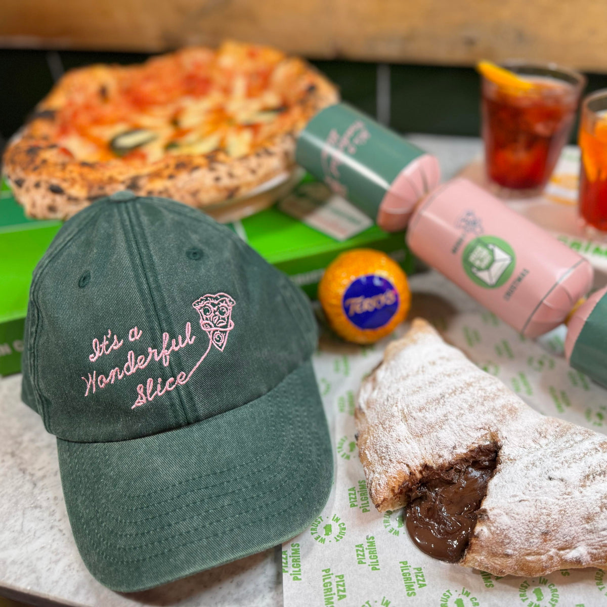 Pizza cheap baseball cap